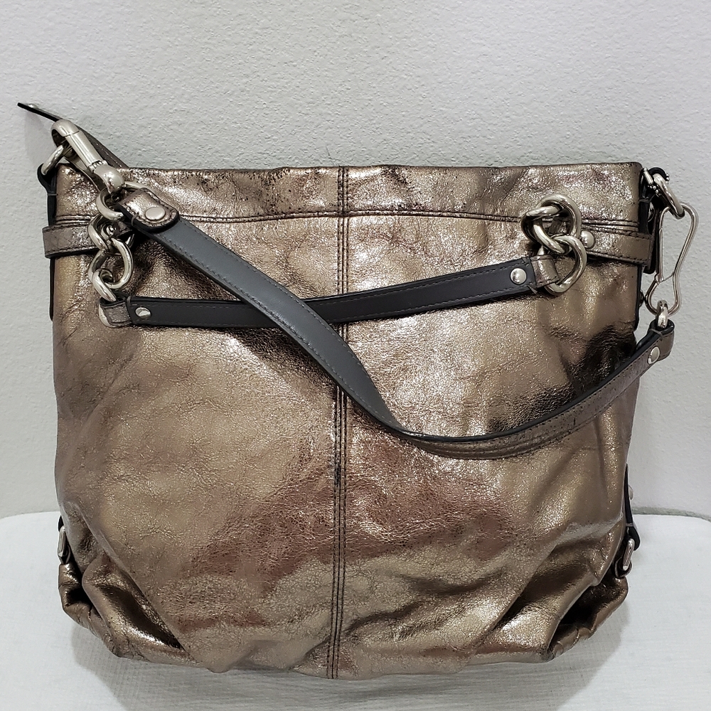 Coach Metallic Tote Bag